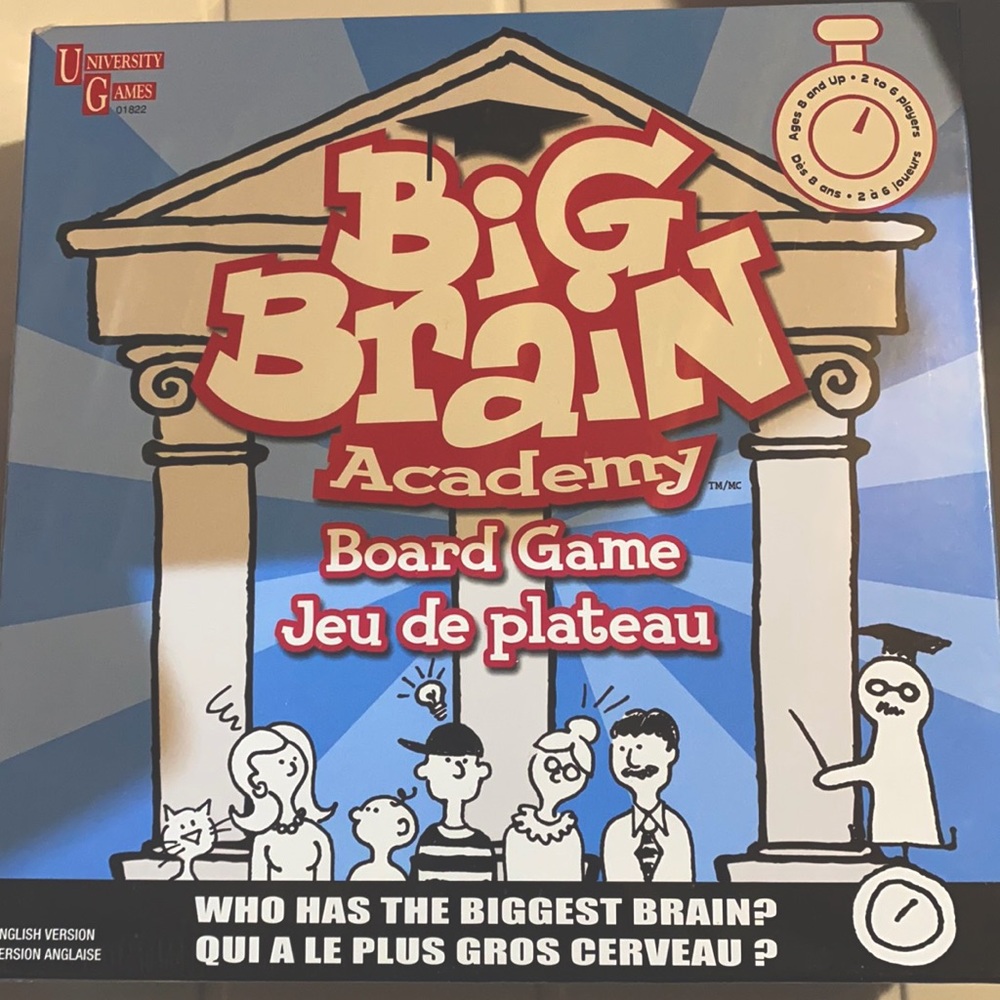 Nintendo Sealed New in Pkg BIG BRAIN ACADEMY collectors Board Game perfect gift